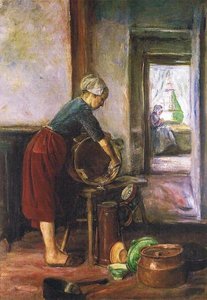 キッチンで 作： Max Liebermann